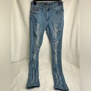 SKINNY JEANS - RIPPED JEANS - SIZE 7